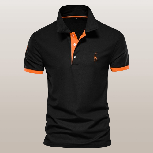 Lukas cotton polo shirt for sporty-casual looks