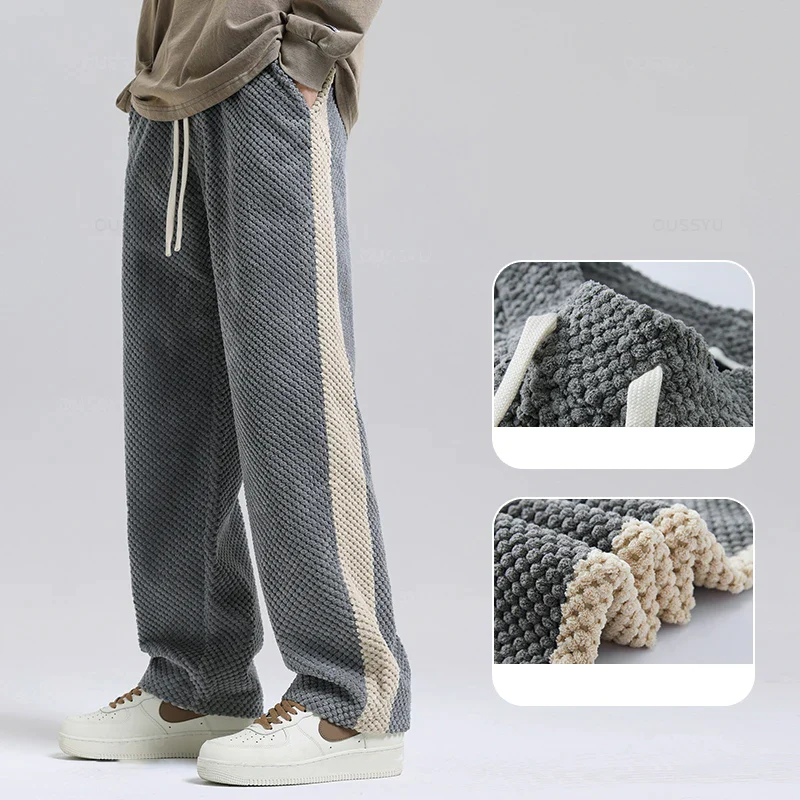 Pantalones de jogging con cordón de gofre
