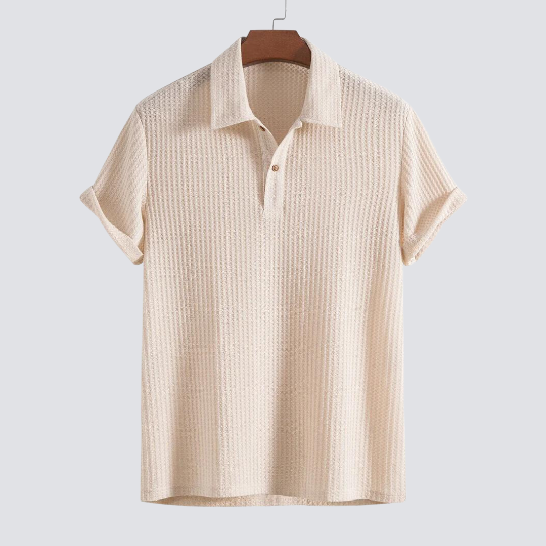 Massimo wafel witte polo