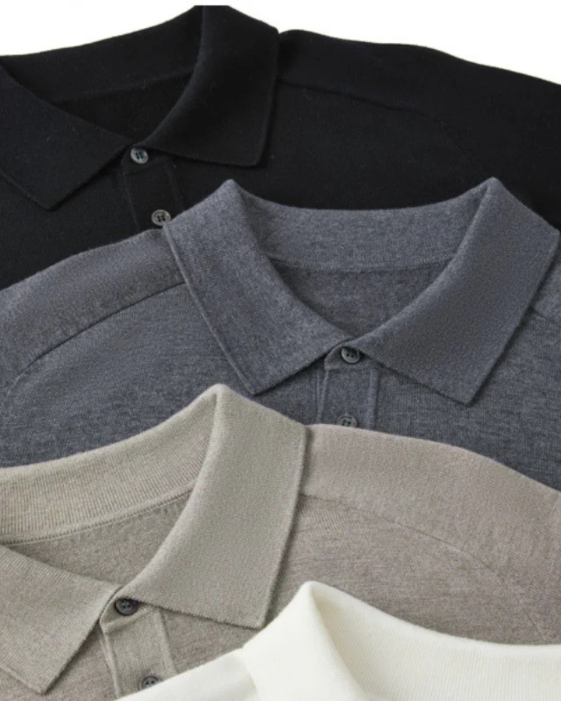 Polo made from 100% premium wool