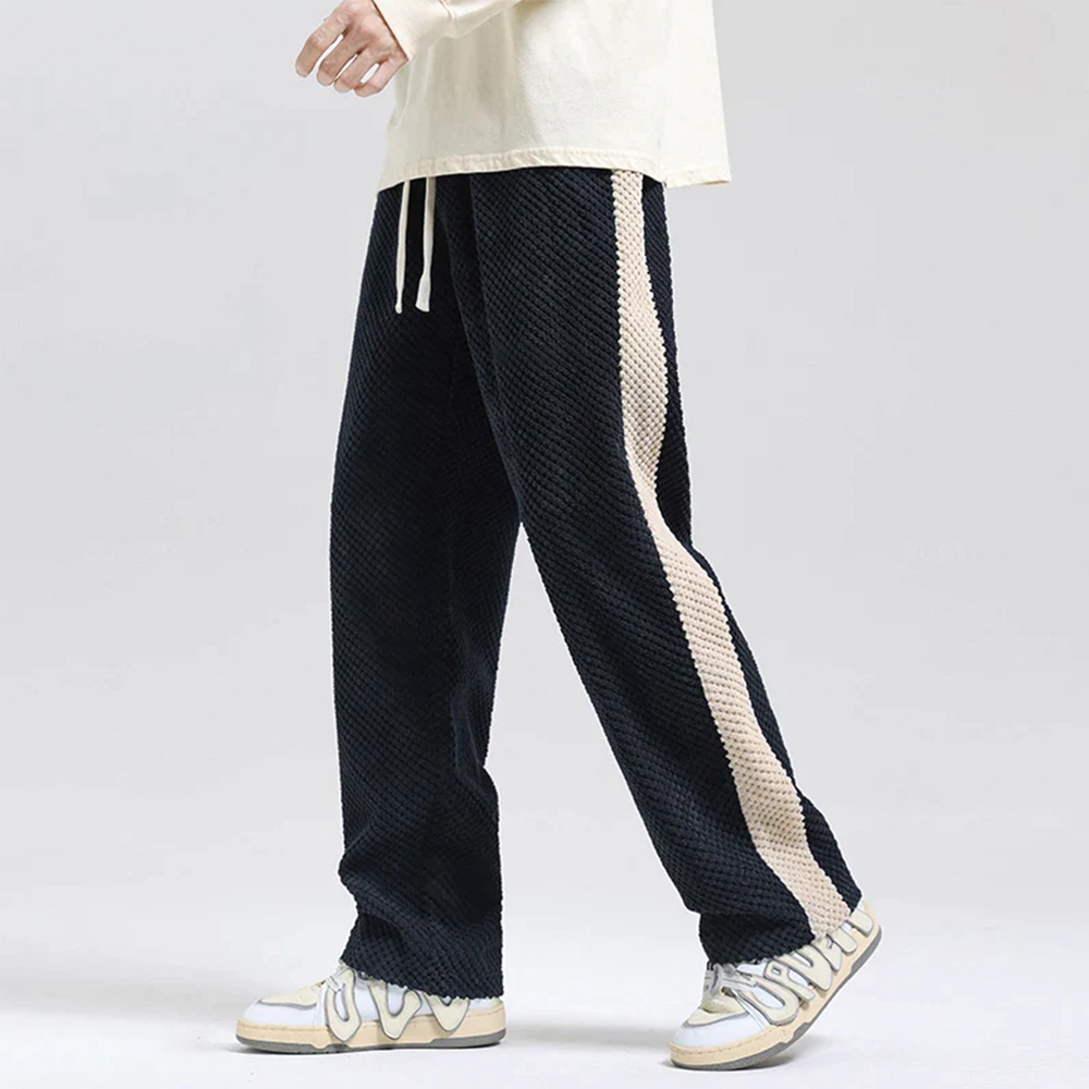 Pantalones de jogging con cordón de gofre