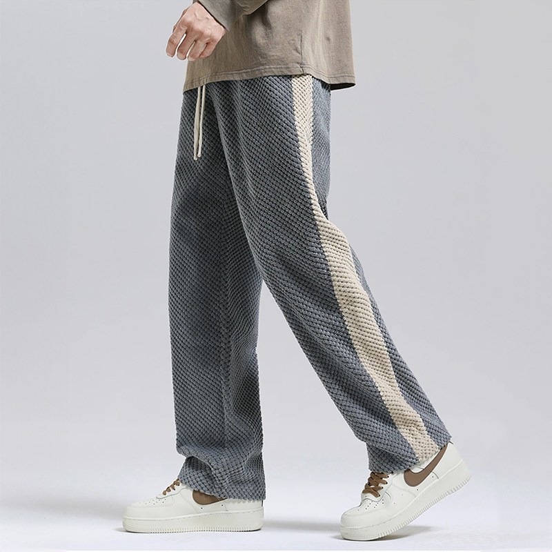 Pantalones de jogging con cordón de gofre