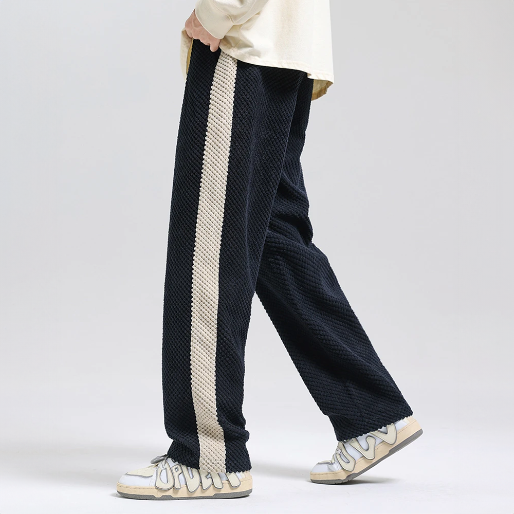 Pantalones de jogging con cordón de gofre