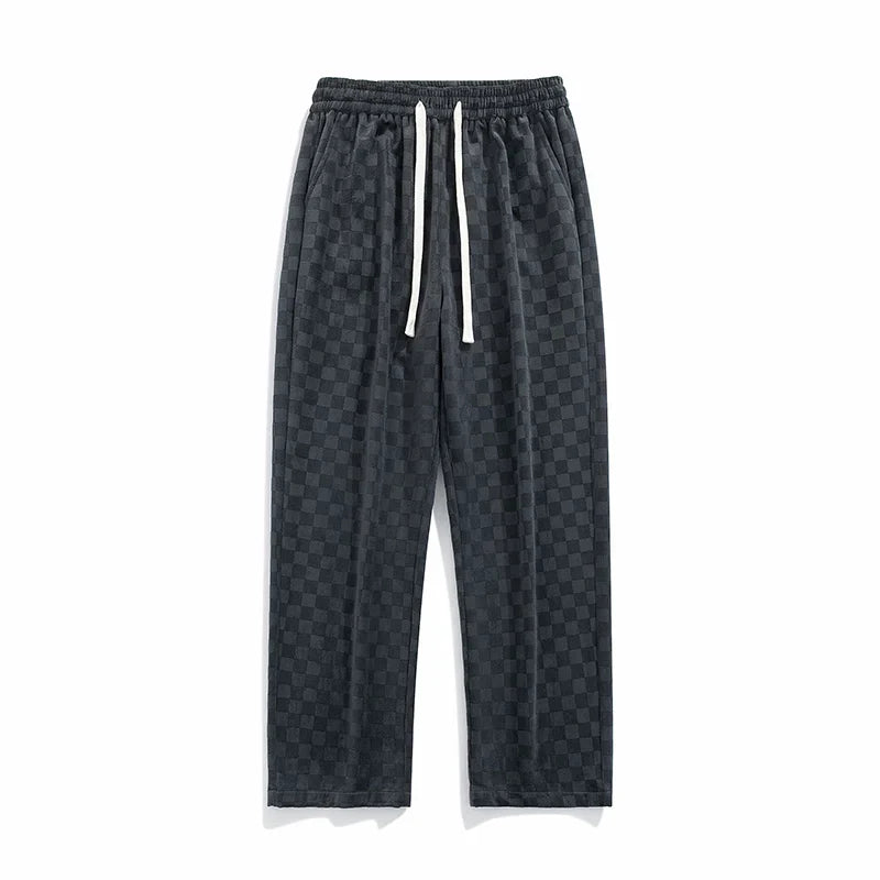 Urban checked jogging trousers