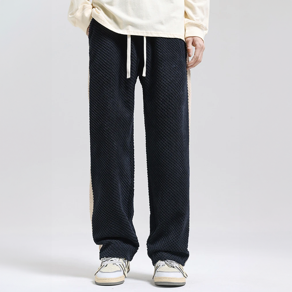 Pantalones de jogging con cordón de gofre