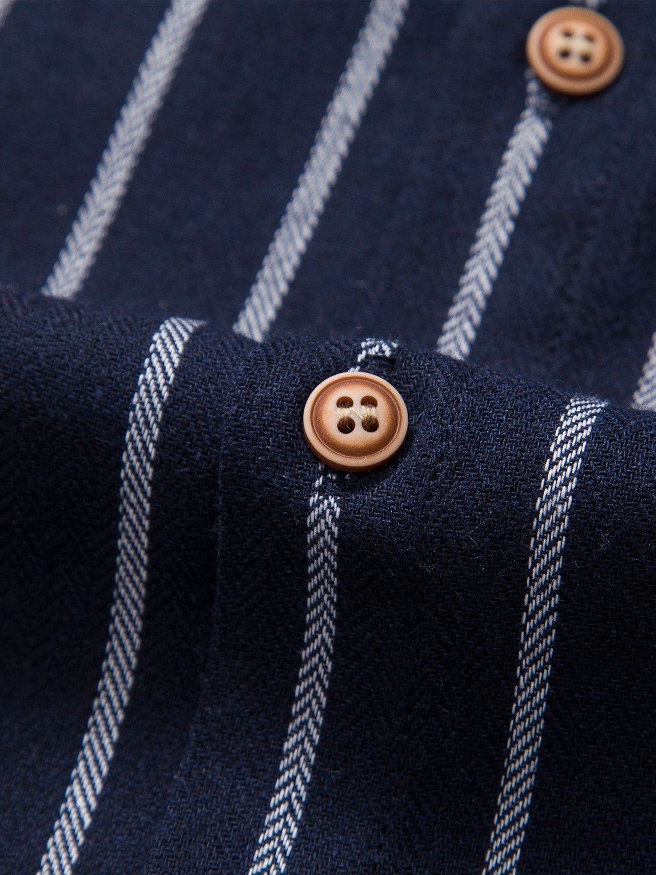 Gestreept button-down overhemd van katoenmix