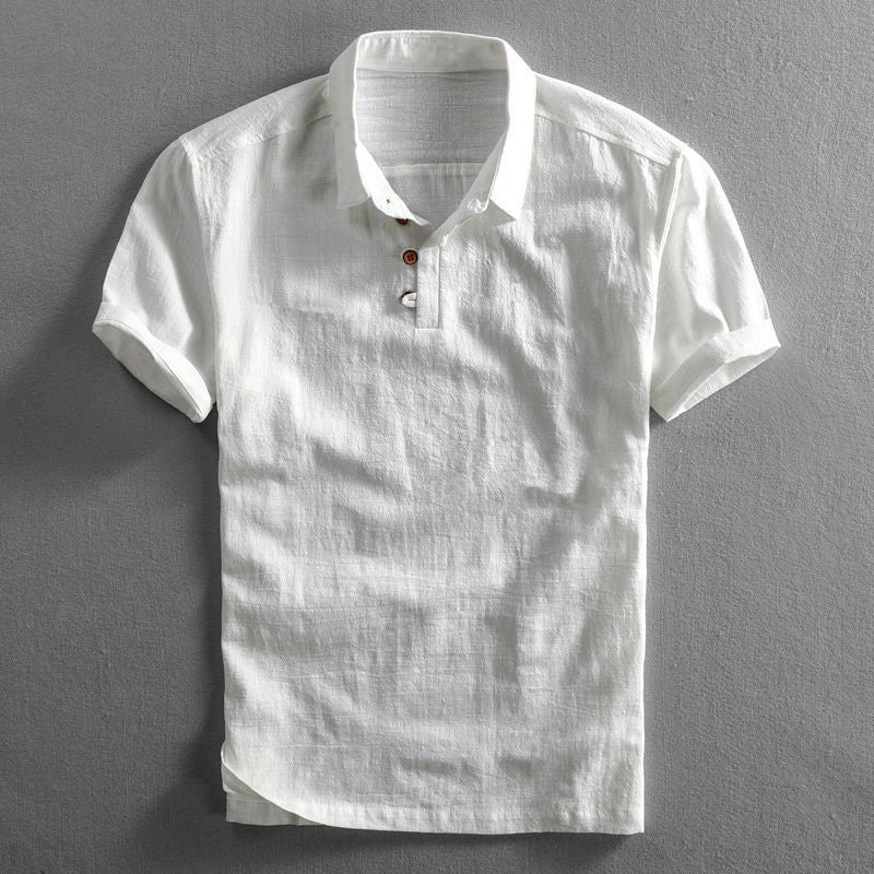Plus linen polo