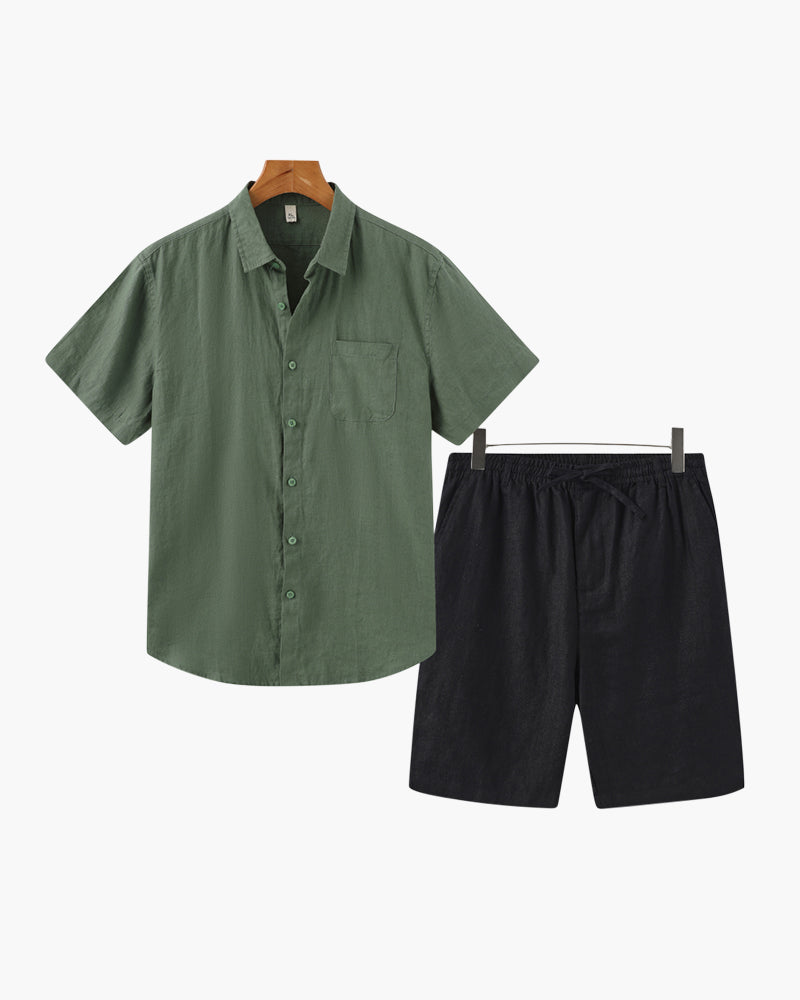 Linen set (with shorts)